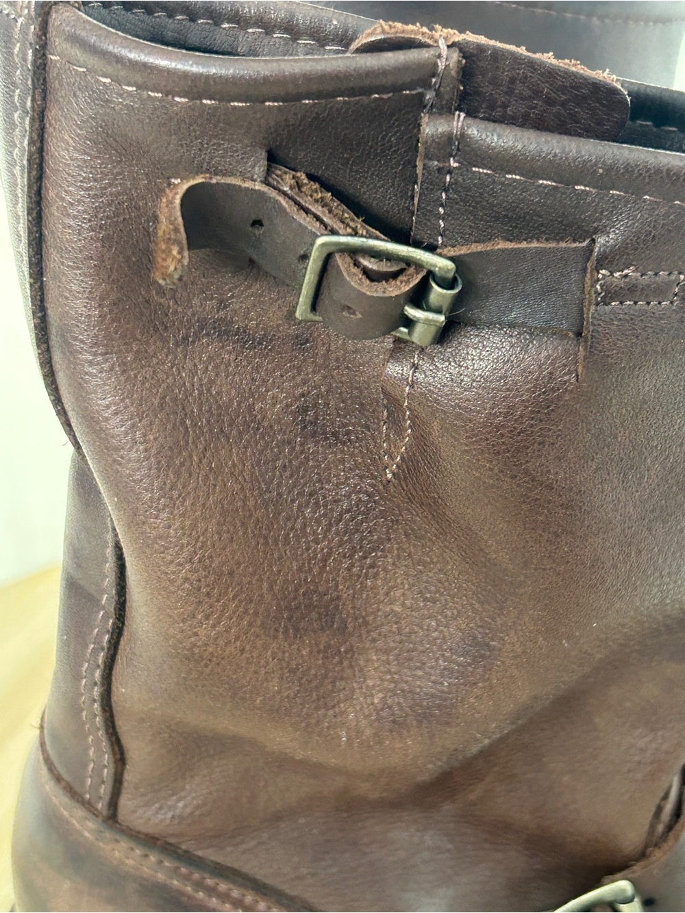 Vintage Shoe Company Women's Veronica Brown Leather Engineer Boot US 7M - Picture 5 of 9